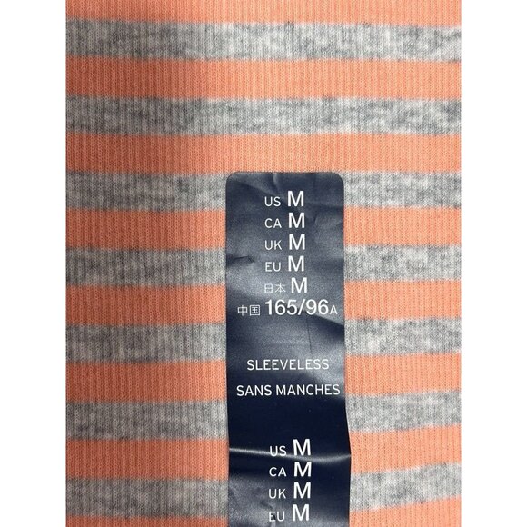 Gap Women's Stretch Tank Top in Peach Stripe - Sz M (NWT) - Picture 4 of 6